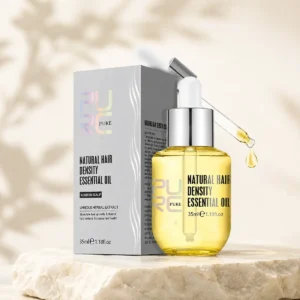 PURC Natural Hair Density Essential Oil 35ml bottle and box
