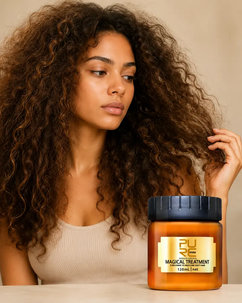PURC hair care products for dry and frizzy hair