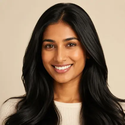 Profile image displayed with PURC moisture hair care feedback