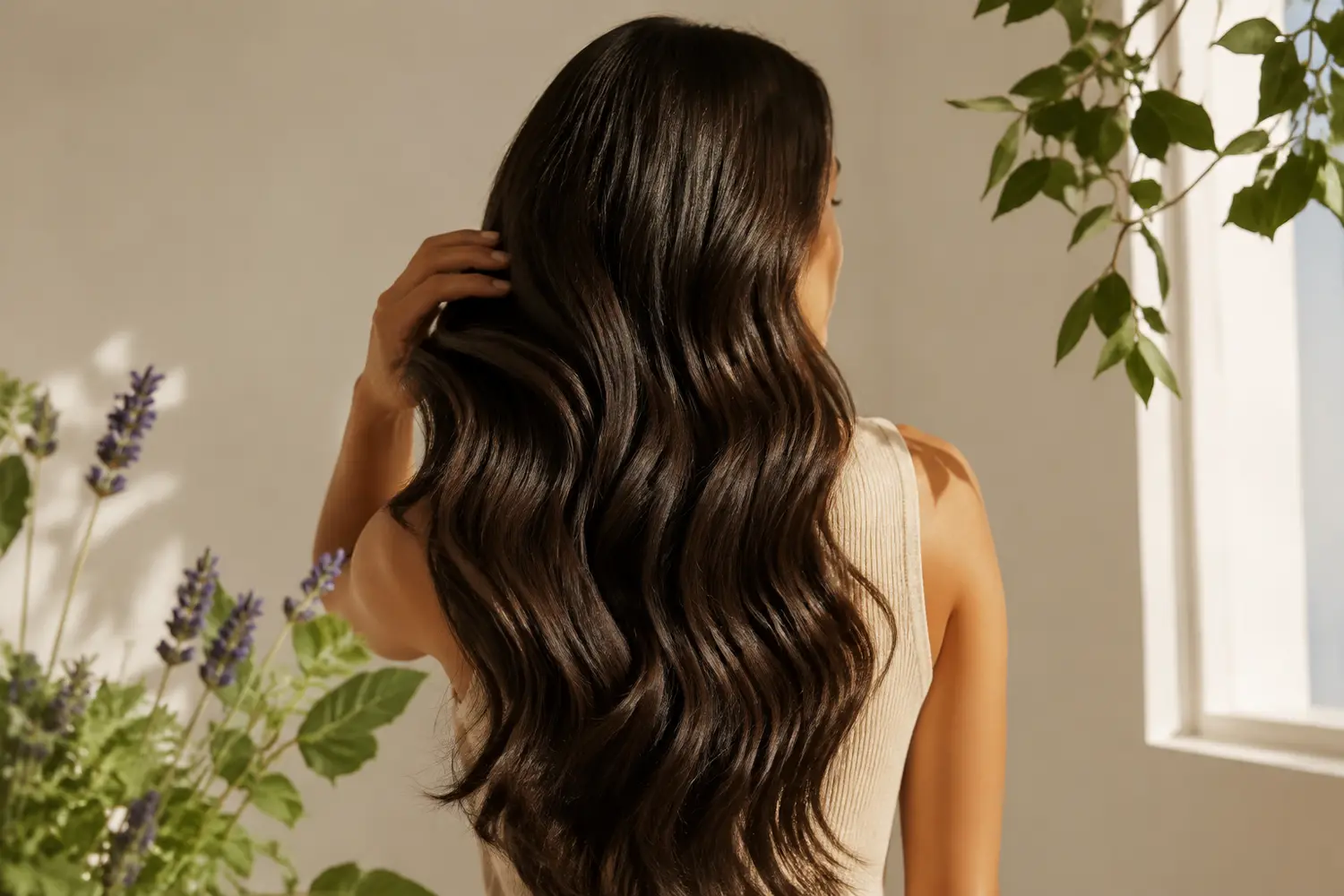 Natural botanicals chosen with purpose for PURC hair care