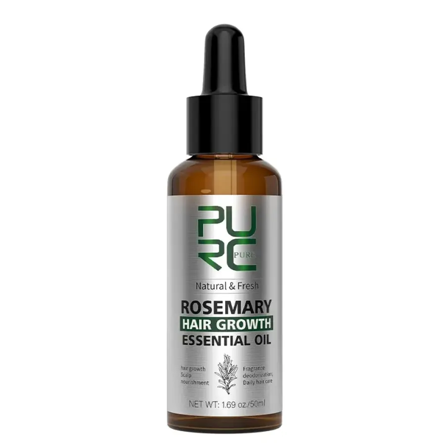 PURC Rosemary Hair Growth Essential Oil for a pre-wash scalp routine