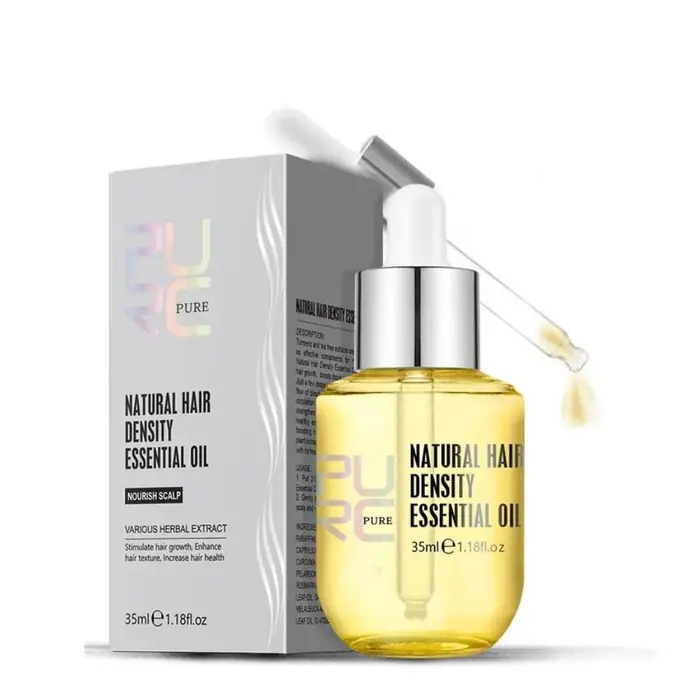 PURC Natural Hair Density Essential Oil for targeted root and scalp care