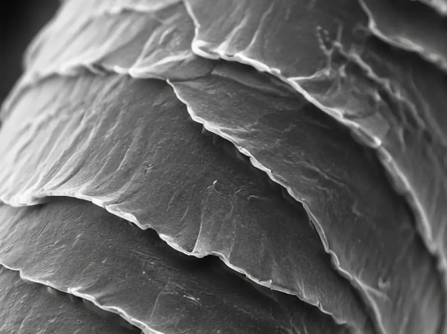 Rough hair surface linked with dry and frizzy hair