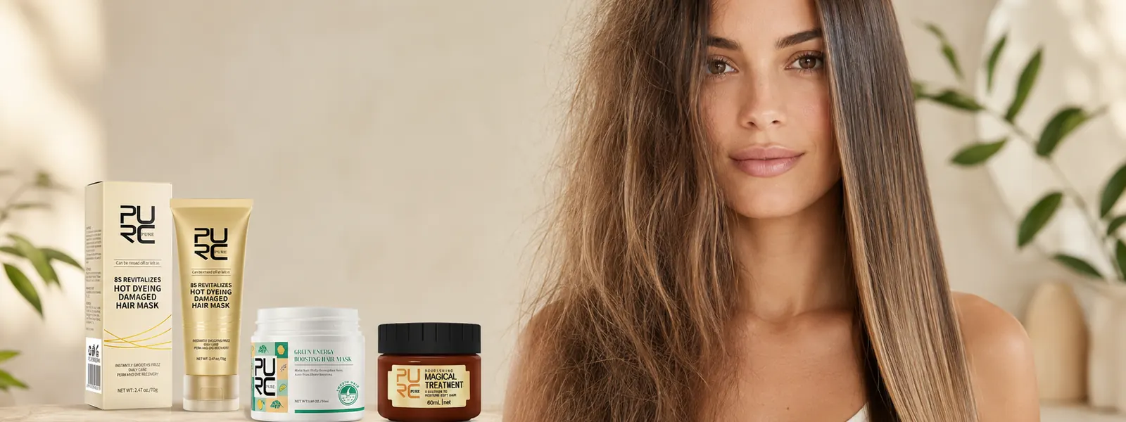 PURC three step damaged hair care routine