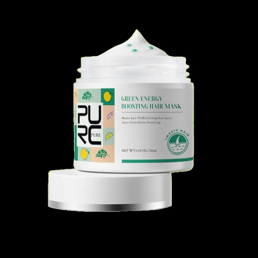 PURC Green Energy Boosting Hair Mask for color-treated-looking lengths