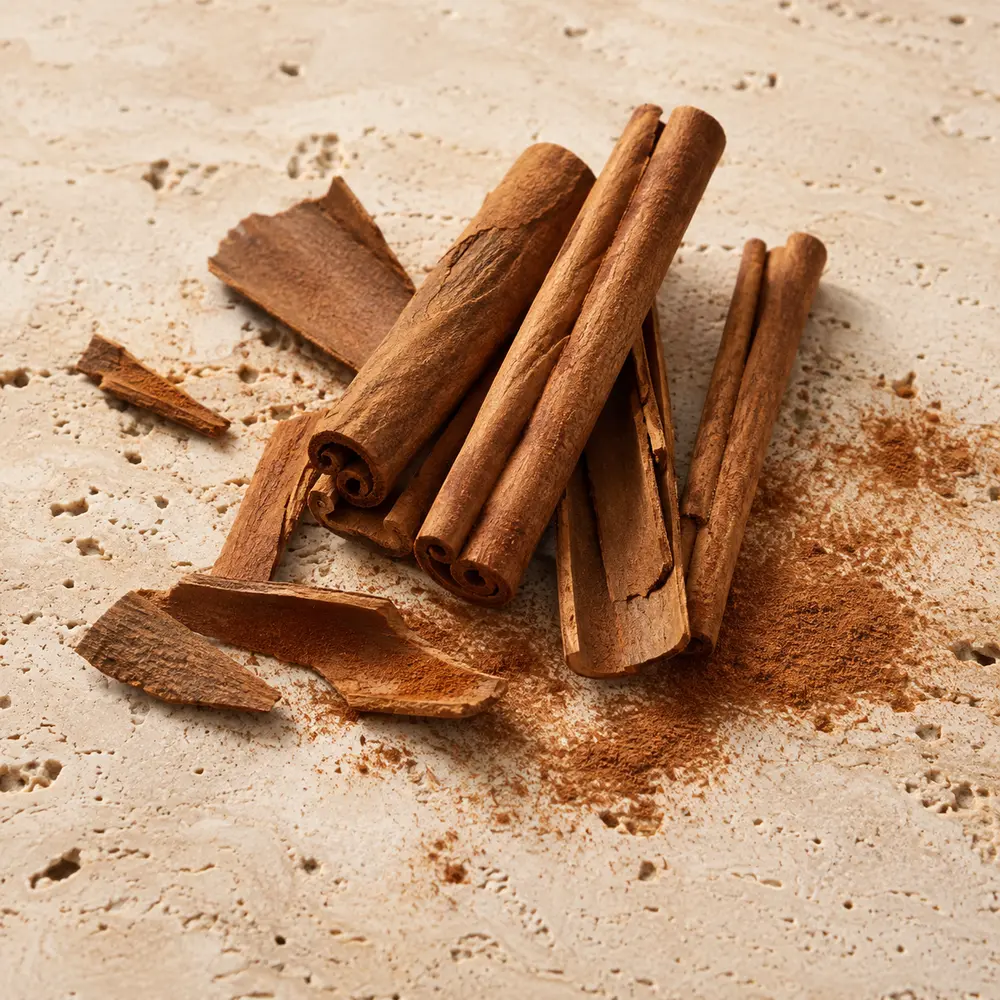 Cinnamon sticks for a warm botanical hair care ritual