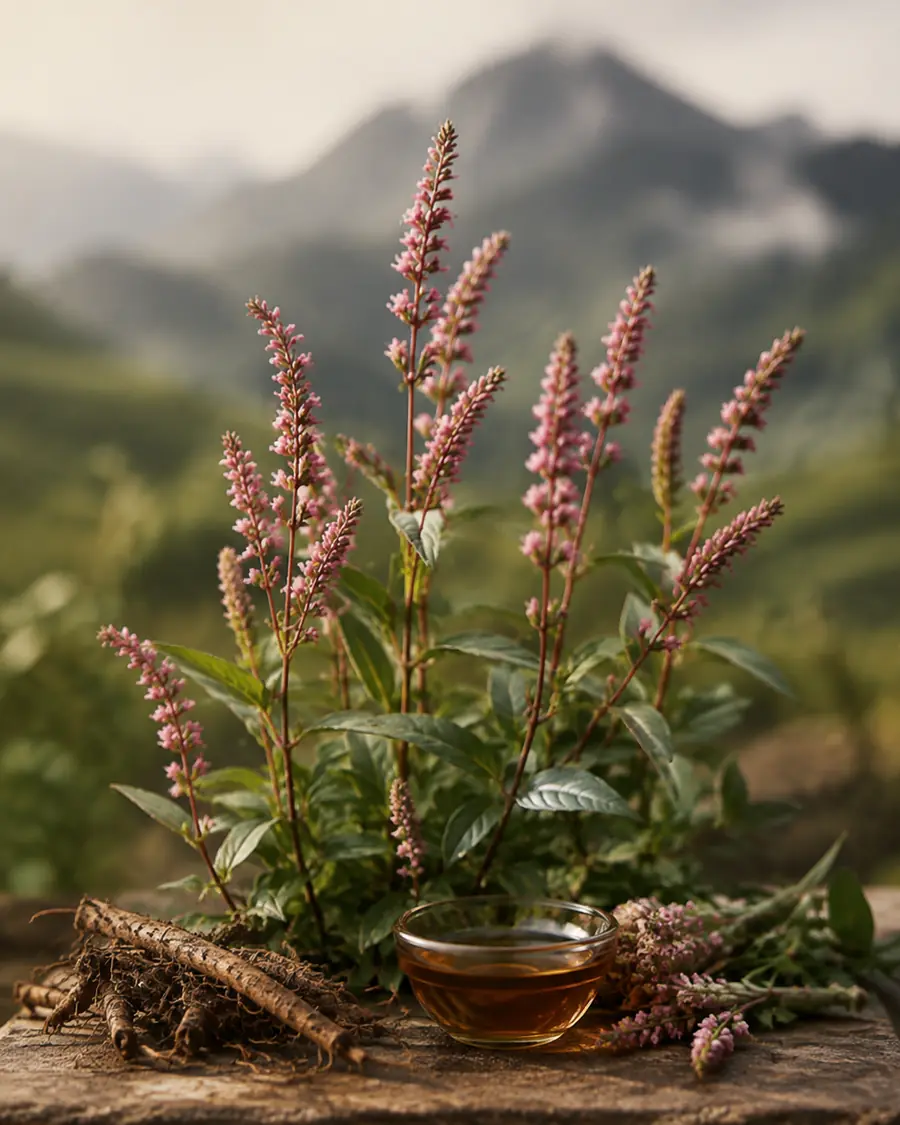 Polygonum botanical featured in PURC scalp and hair care