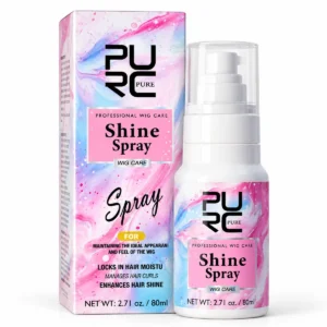 PURC Professional Hair and Wig Care Shine Spray 80ml with product box