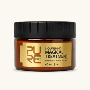 PURC Magical Treatment Hair Mask 60ml amber jar with black lid and gold label