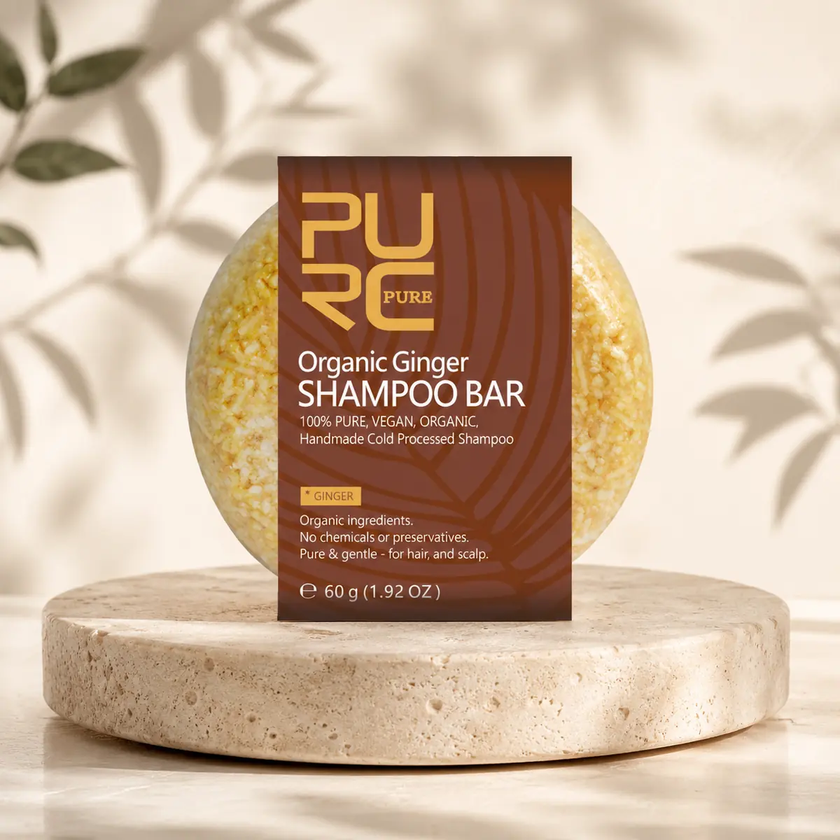 PURC Organic Ginger Shampoo Bar 60g