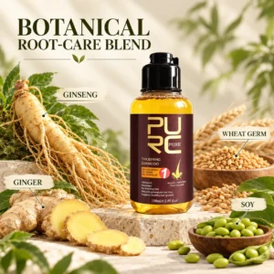 PURC Herbal Ginseng Hair Growth Shampoo with ginseng ginger wheat germ and soy