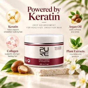 PURC Keratin Treatment Hair Mask with keratin argan oil collagen and plant extracts