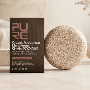 Handcrafted PURC Polygonum shampoo bar texture