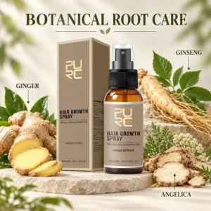 PURC Hair Growth Spray botanical ingredients with ginger ginseng and angelica