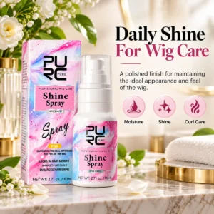 PURC Wig Care Shine Spray for daily moisture shine and curl care