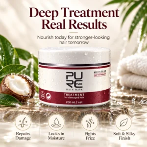 PURC Keratin Hair Mask deep treatment for smoother softer and healthier looking hair