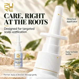 PURC Hair Growth Spray with directed applicator for targeted scalp application