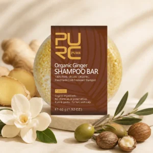 Ginger shampoo bar with botanical ingredients