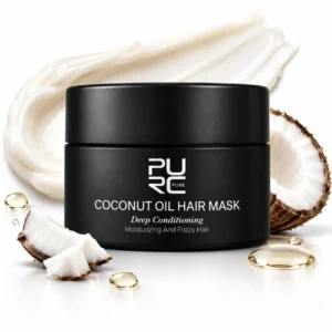 PURC Coconut Oil Hair Mask with coconut oil and nourishing cream texture