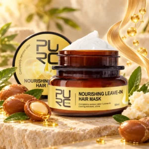 PURC Nourishing Leave-In Hair Mask with argan oil, shea butter and botanical ingredients
