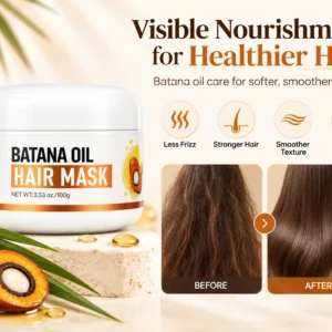 How to use PURC Batana Oil Hair Mask on damp hair for deep conditioning