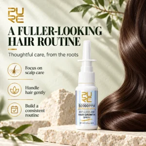 PURC Biotin and Collagen Hair Growth Spray in a fuller-looking hair care routine