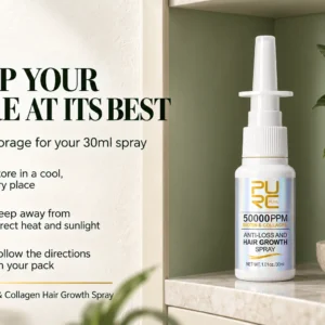 PURC Biotin and Collagen Hair Growth Spray storage and care instructions