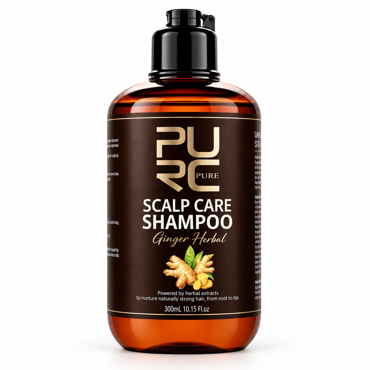 PURC Ginger Herbal Scalp Care Shampoo 300ml bottle